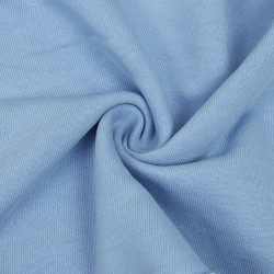 Ткань Футер 3-х нитка, Петля, цвет Светло-Голубой (на отрез)  в Химках