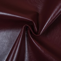 Ткань Дерматин (Кожзам) для мебели, цвет Бордовый (на отрез)  в Химках