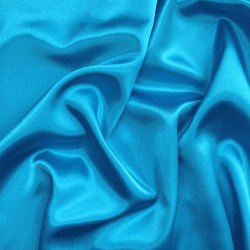 *Ткань Атлас-сатин, цвет Голубой (на отрез)  в Химках