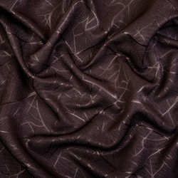 Ткань Блэкаут для штор &quot;Ледовое тиснение цвет Темно-Коричневый&quot; (на отрез)  в Химках