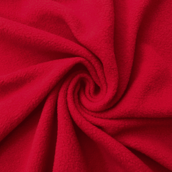 Флис Односторонний 130 гр/м2, цвет Красный (на отрез)  в Химках