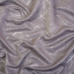 Ткань Блэкаут для штор светозатемняющая 75% &quot;Ледовое тиснение цвет Серый&quot; (на отрез)  в Химках