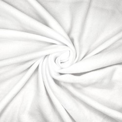 Флис Односторонний 130 гр/м2, цвет Белый (на отрез)  в Химках