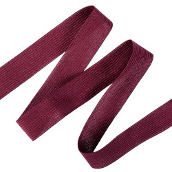 Окантовочная лента-бейка, цвет Бордовый 22мм (на отрез)  в Химках