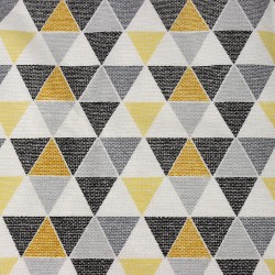 Интерьерная ткань Дак (DUCK), принт &quot;Малые Треугольники&quot; (на отрез)  в Химках