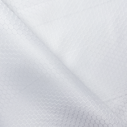 Ткань Оксфорд 300D PU Рип-Стоп СОТЫ, цвет Белый (на отрез)  в Химках