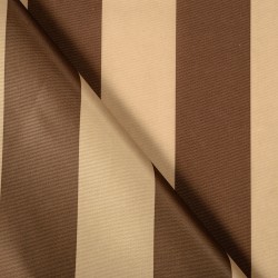 Ткань Оксфорд 300D PU, Бежево-Коричневая полоска (на отрез)  в Химках