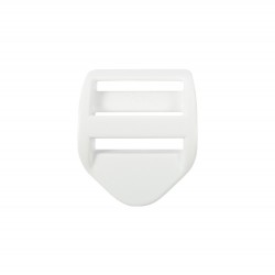 Пряжка регулировочная 25 мм УСИЛЕННАЯ (трехщелевка), цвет Белый LS (поштучно)  в Химках