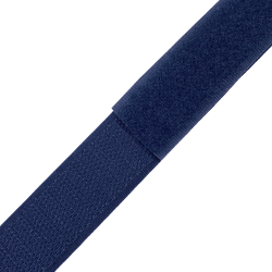 Контактная лента 25мм цвет Тёмно-Синий (Велькро-липучка), на отрез  в Химках