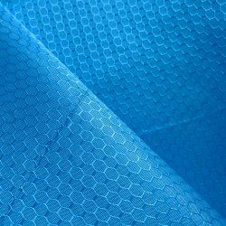 Ткань Оксфорд 300D PU Рип-Стоп СОТЫ, цвет Голубой (на отрез)  в Химках