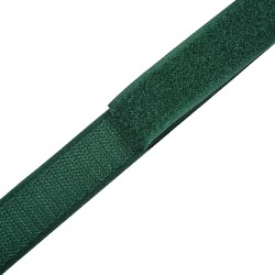 Контактная лента 25мм цвет Зелёный (велькро-липучка, на отрез)  в Химках