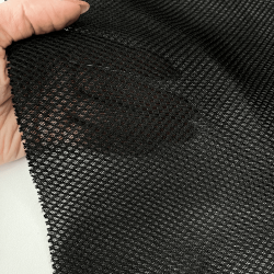 Сетка 3D трехслойная Air mesh 165 гр/м2, цвет Черный (на отрез)  в Химках