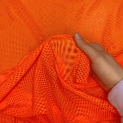 Трикотажная Сетка 75 г/м2, цвет Оранжевый (на отрез)  в Химках