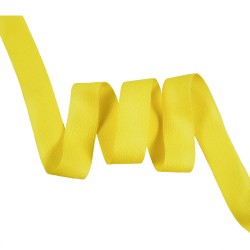 Окантовочная лента-бейка, цвет Жёлтый 22мм (на отрез)  в Химках